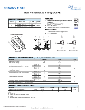 SI5902BDC-T1-GE3 Datasheet PDF VBsemi Electronics Co.,Ltd