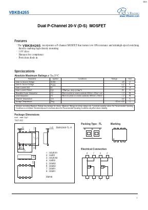 VBKB4265 Datasheet PDF VBsemi Electronics Co.,Ltd