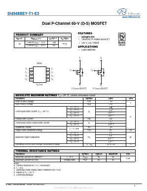 SI4948BEY-T1-E3 Datasheet PDF VBsemi Electronics Co.,Ltd