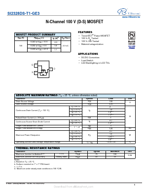 SI2328DS-T1-GE3 Datasheet PDF VBsemi Electronics Co.,Ltd