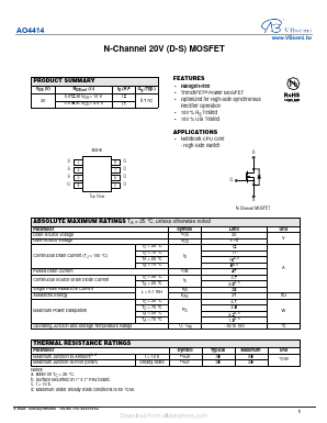 AO4414 Datasheet PDF VBsemi Electronics Co.,Ltd