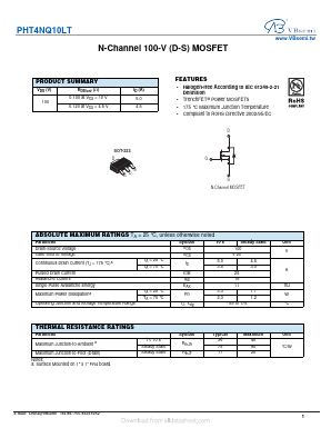 PHT4NQ10LT Datasheet PDF VBsemi Electronics Co.,Ltd