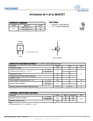 PHD20N06T Datasheet PDF VBsemi Electronics Co.,Ltd