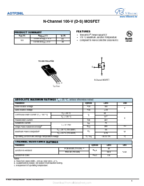 AOTF298L Datasheet PDF VBsemi Electronics Co.,Ltd