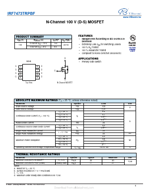 IRF7473TRPBF Datasheet PDF VBsemi Electronics Co.,Ltd