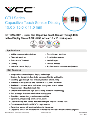 CTHS15CIC05 Datasheet PDF Visual Communications Company