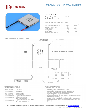 LCC12-10-26LS Datasheet PDF II-VI Marlow, Inc.