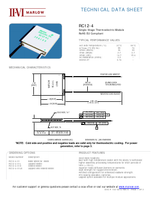RC12-4-01LS Datasheet PDF II-VI Marlow, Inc.