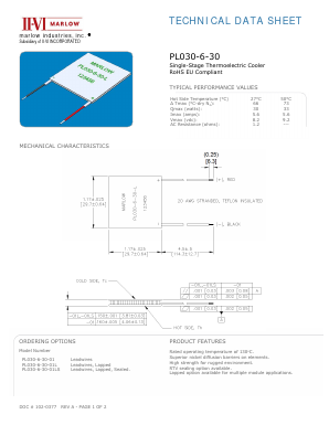 PL030-6-30-01LS Datasheet PDF II-VI Marlow, Inc.