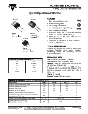 UGB15HT-E3 Datasheet PDF Vishay Siliconix