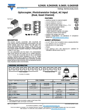 ILD620-X009T Datasheet PDF Vishay Semiconductors