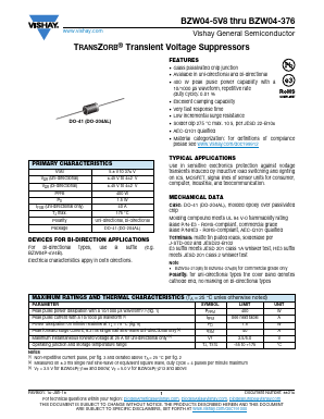 BZW04-128B Datasheet PDF Vishay Semiconductors