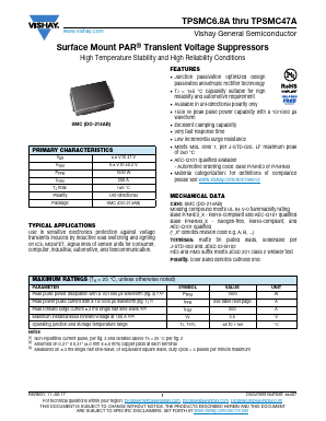 TPSMC39A Datasheet PDF Vishay Semiconductors