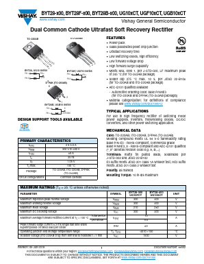 UGB10GCT Datasheet PDF Vishay Semiconductors