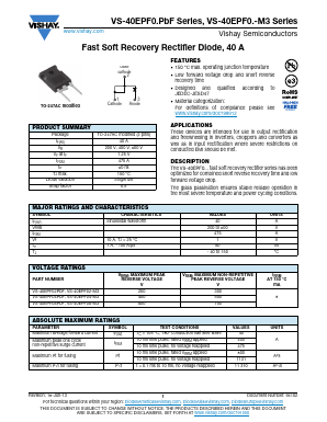 40EPF06-M3 Datasheet PDF Vishay Semiconductors