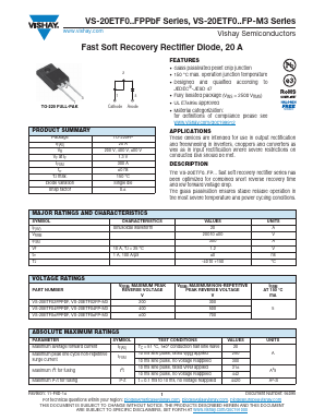 20ETF02FPPBF Datasheet PDF Vishay Semiconductors