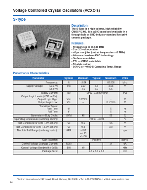 SGDGCA44.736 Datasheet PDF Vectron International