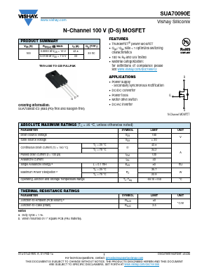SUA70090E-E3 Datasheet PDF Vishay Semiconductors