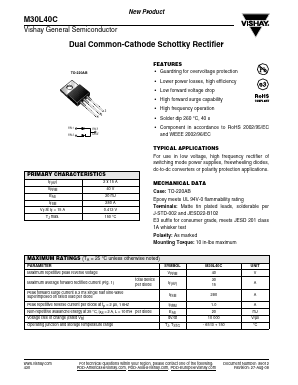 M30L40C Datasheet PDF Vishay Semiconductors