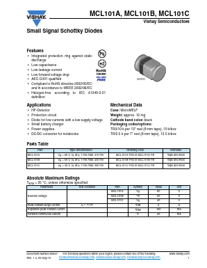 MCL101C Datasheet PDF Vishay Semiconductors