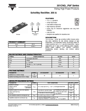 301CNQ040PBF Datasheet PDF Vishay Semiconductors