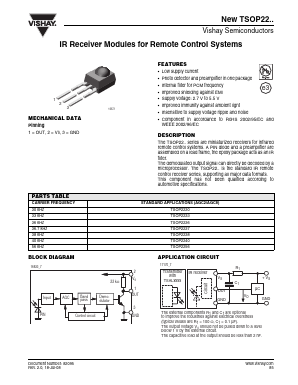 TSOP2230 Datasheet PDF Vishay Semiconductors