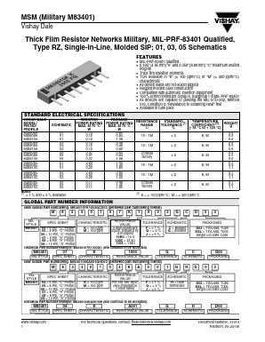 MSM Datasheet PDF Vishay Semiconductors