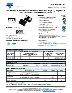 VBUS05N1-DD1HG3-08 Datasheet PDF Vishay Semiconductors
