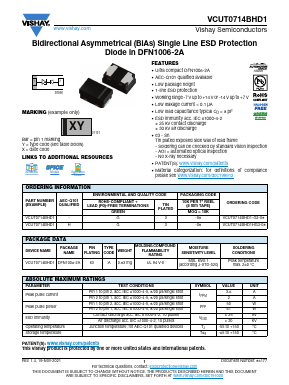 VCUT0714BHD1-G3-08 Datasheet PDF Vishay Semiconductors