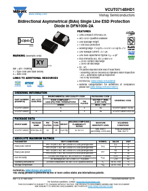 VCUT0714BHD1HG3-08 Datasheet PDF Vishay Semiconductors