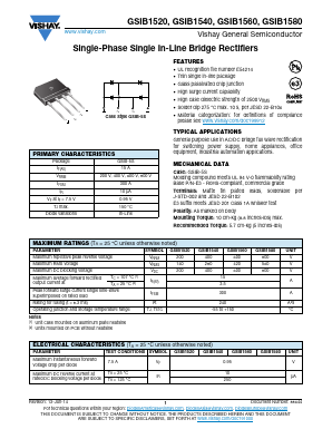GSIB1560 Datasheet PDF Vishay Semiconductors