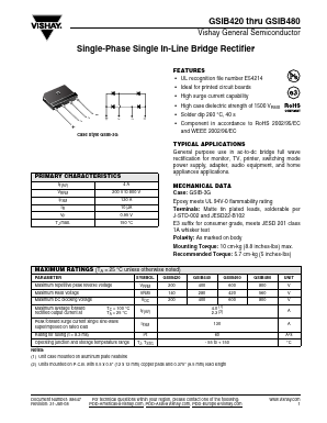 GSIB480-E3/45 Datasheet PDF Vishay Semiconductors