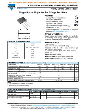 VSIB15A40-E3/45 Datasheet PDF Vishay Semiconductors