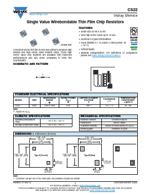 CS22 Datasheet PDF Vishay Semiconductors