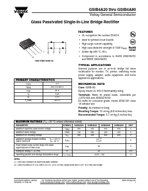 GSIB4A80 Datasheet PDF Vishay Semiconductors