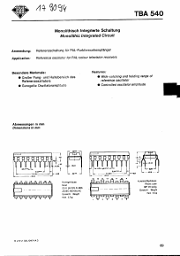 TBA540 Datasheet PDF Vishay Semiconductors