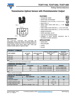 TCZS8100 Datasheet PDF Vishay Semiconductors