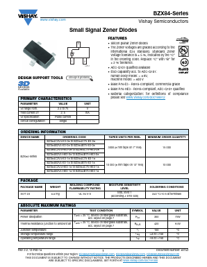 BZX84B12 Datasheet PDF Vishay Semiconductors