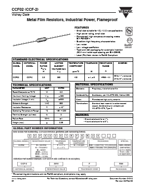 CCF-23010FR36 Datasheet PDF Vishay Semiconductors