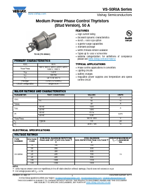 VS-50RIA60S90 Datasheet PDF Vishay Semiconductors