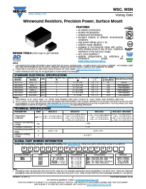 WSC2515R7000GEA Datasheet PDF Vishay Semiconductors
