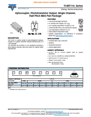 TCMT1107 Datasheet PDF Vishay Semiconductors