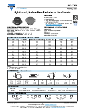 IDC7328ER100M Datasheet PDF Vishay Semiconductors