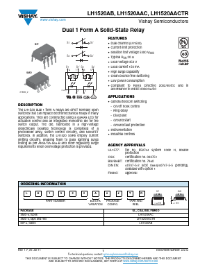 LH1520AB Datasheet PDF Vishay Semiconductors