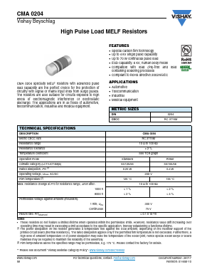 CMA0204 Datasheet PDF Vishay Semiconductors