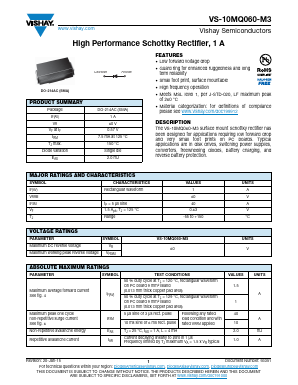 10MQ060-M3 Datasheet PDF Vishay Semiconductors