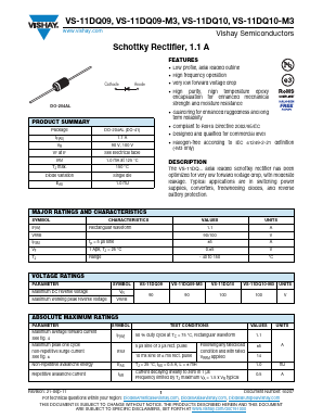 11DQ09-M3 Datasheet PDF Vishay Semiconductors