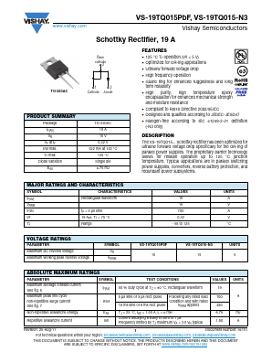 VS-19TQ015-N3 Datasheet PDF Vishay Semiconductors