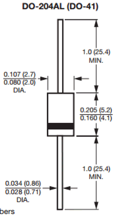 1N4947GPHE3 Datasheet PDF Vishay Semiconductors