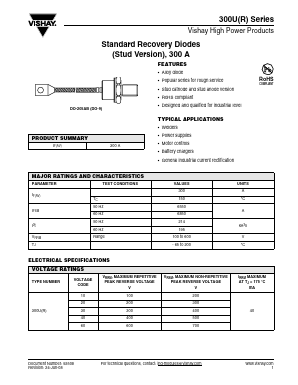300UR60 Datasheet PDF Vishay Semiconductors